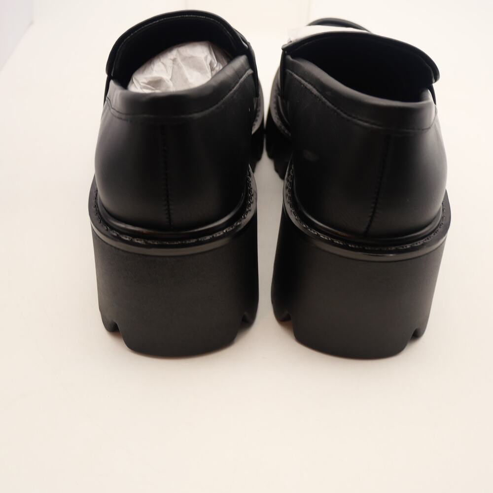 DREAM PAIRS Women's 7 Platform Loafer Chunky Heel Platform y2k Black NEW - Picture 5 of 9